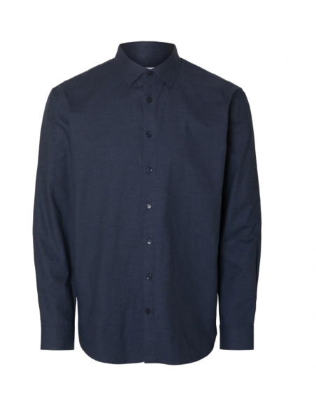 SLHREG-LEO HEATHER SHIRT LS