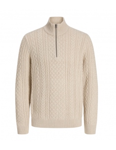 JPRBLUSEAN KNIT CABLE HALF ZIP 2