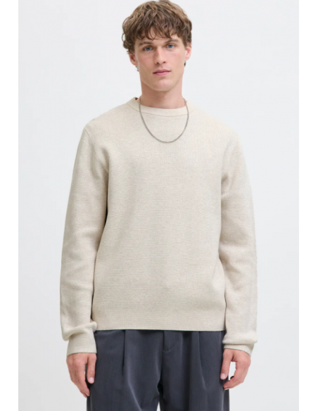 JPRBLAMILANO STITCH KNIT CREW NECK