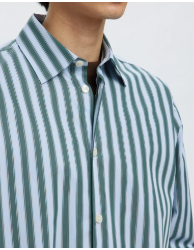 SLHRLXHENRIC STRIPE LS SHIRT