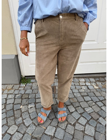 ONLFLORA MW ELA CORD CARROT PANT