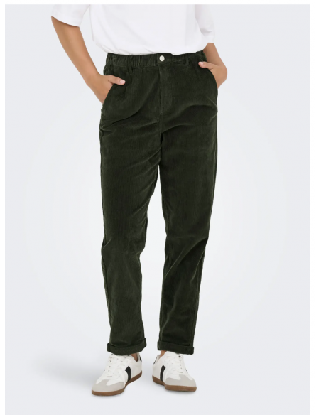 ONLFLORA MW ELA CORD CARROT PANT