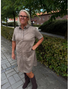 STREET ONE SKJORTKLÄNNING VELOUR 2