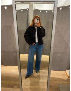 JXMIA FLOCK LS DENIM JACKET 2