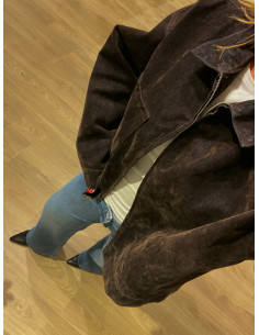 JXMIA FLOCK LS DENIM JACKET