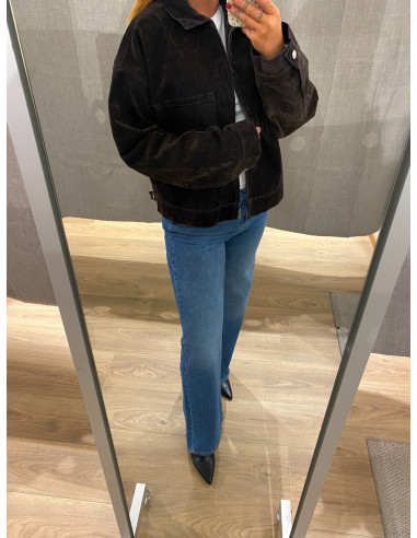 JXMIA FLOCK LS DENIM JACKET