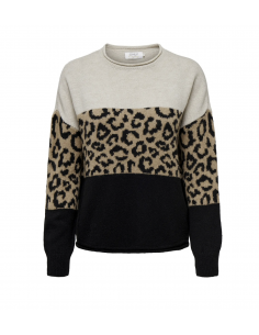 ONLJADE ANIMAL LS O-NECK KNT NOOS 2