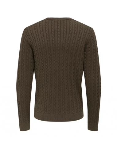 ONSLOUI REG 12 CABEL CREW KNIT