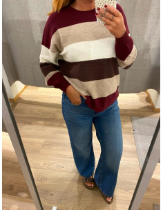 ONLATIA L/S STRIPE PULLOVER KNT NOOS