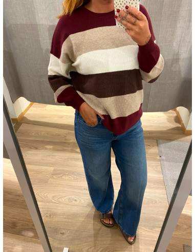 ONLATIA L/S STRIPE PULLOVER KNT NOOS