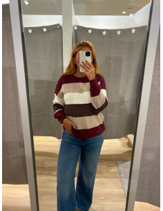 ONLATIA L/S STRIPE PULLOVER KNT NOOS 2