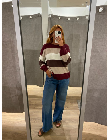 ONLATIA L/S STRIPE PULLOVER KNT NOOS