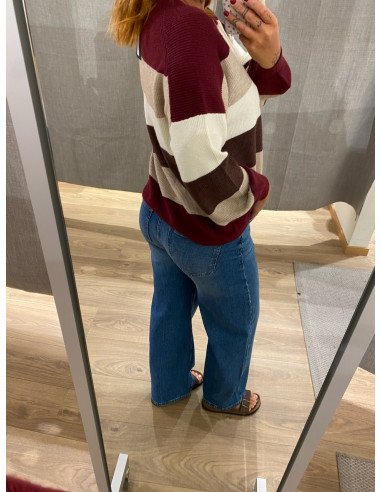 ONLATIA L/S STRIPE PULLOVER KNT NOOS