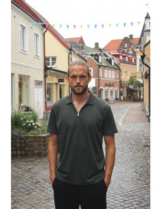 SLHFAVE ZIP SS POLO NOOS