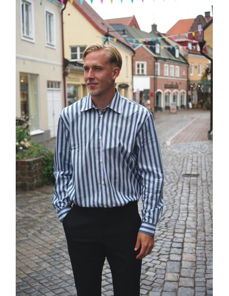 SLHRLXHENRIC STRIPE LS SHIRT