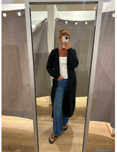 OBJMILU LS LO LONG KNIT CARDIGAN