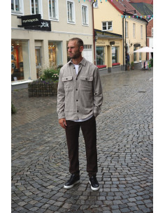 JPRRAYLE MELANGE SOLID L/S OVERSHIRT 2