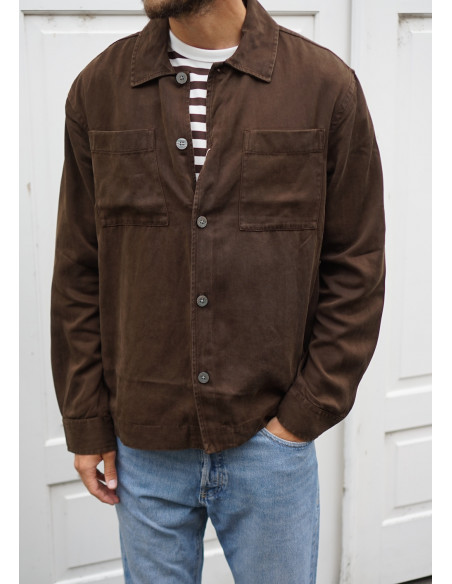 SLHREGMIO TENCEL OVERSHIRT
