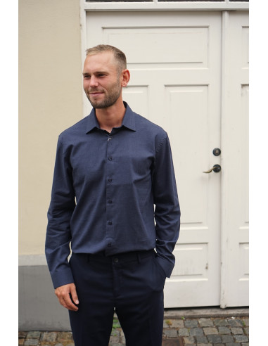 SLHREG-LEO HEATHER SHIRT LS