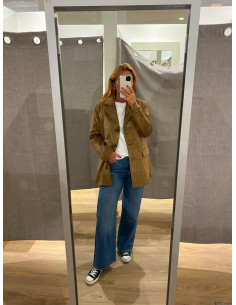 ONLTULIP FAUX SUEDE BLAZER COAT