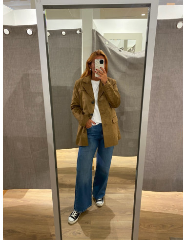 ONLTULIP FAUX SUEDE BLAZER COAT