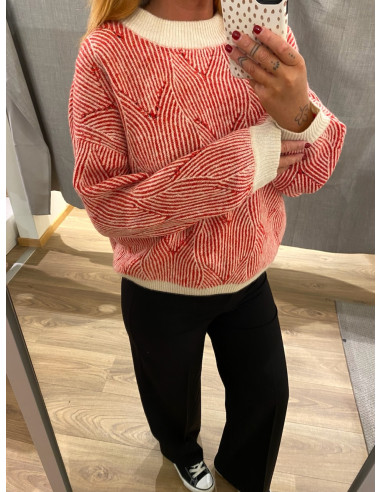 PCJENNA LS O-NECK KNIT