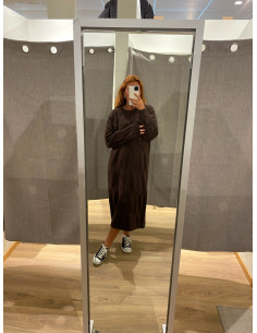 PCJENNA LS CABLE KNIT DRESS