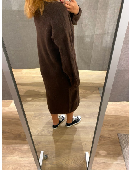 PCJENNA LS CABLE KNIT DRESS