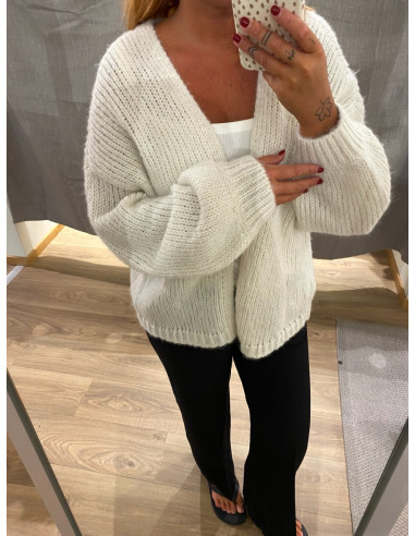VMMAYBE LS OPEN CARDIGAN