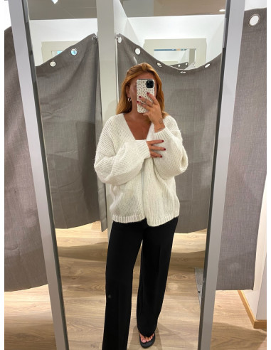 VMMAYBE LS OPEN CARDIGAN