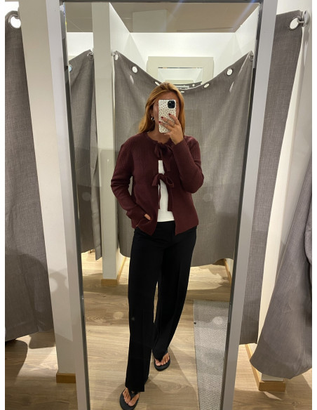 PCSILLY LS REVERSIBLE TIE KNIT