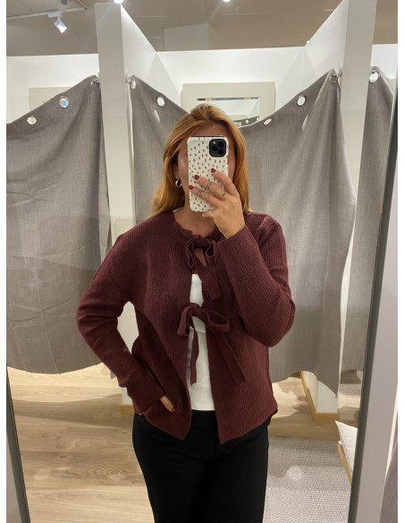 PCSILLY LS REVERSIBLE TIE KNIT