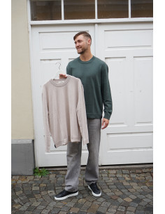 SLHTRAY MERINO BRUSHED RELAXED CREW 2