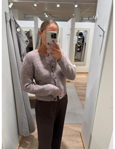 VMNOVAH LS O-NECK BUTTON CARDI