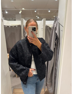 PCMINNA SEQUIN BOMBER JACKET