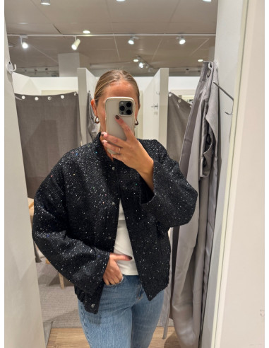 PCMINNA SEQUIN BOMBER JACKET