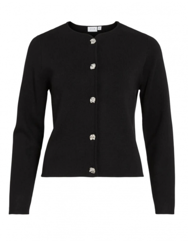 VISWAY O-NECK L/S BUTTON KNIT CARDIGAN