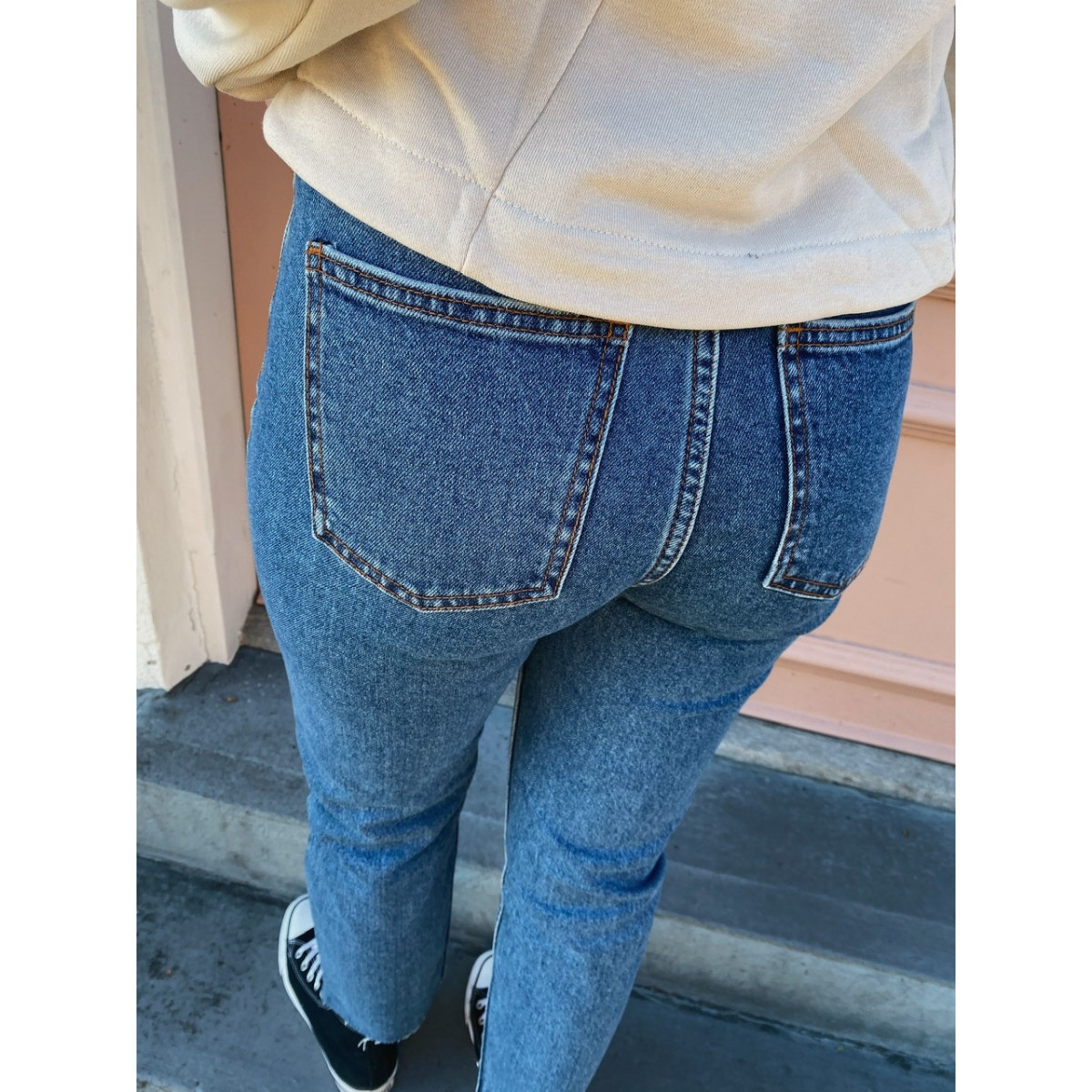 ONLEMILY LIFE ANCLE HW RAW JEANS NOOS