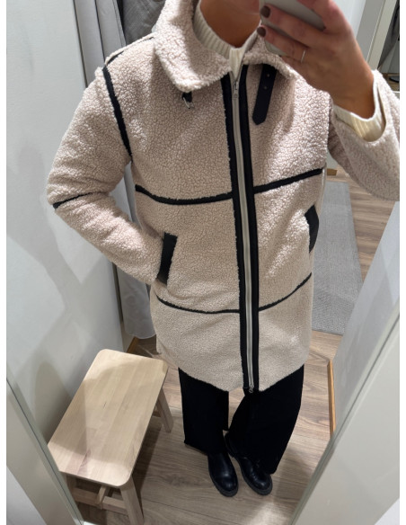 JDYFROSTY TEDDY LONG JACKET