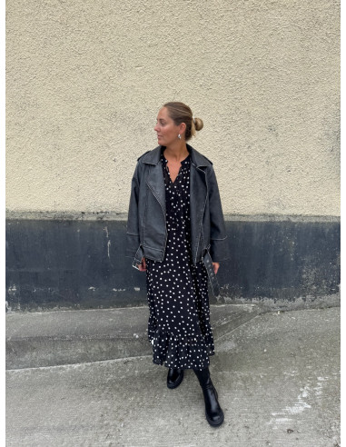 OBJGINA L/S RE LONG DRESS