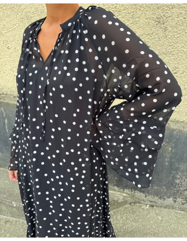 OBJGINA L/S RE LONG DRESS