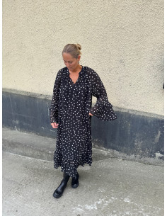 OBJGINA L/S RE LONG DRESS