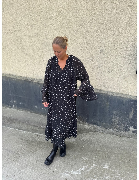 OBJGINA L/S RE LONG DRESS