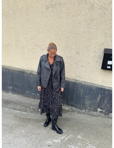 OBJGINA L/S RE LONG DRESS