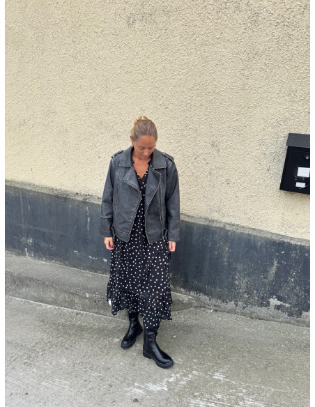 OBJGINA L/S RE LONG DRESS