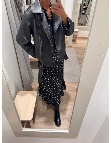 OBJGINA L/S RE LONG DRESS