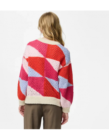 PCJANEL LS O-NECK KNIT CARDIGAN