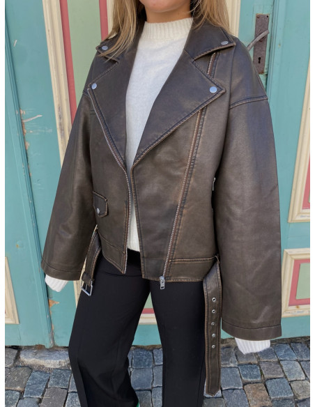 JXFRIDA WASHED BIKER JKT