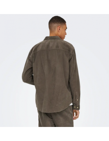 ONSALP RLX 2PKT WASHD CORD LS SHIRT