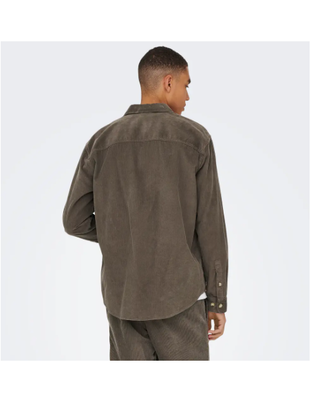ONSALP RLX 2PKT WASHD CORD LS SHIRT